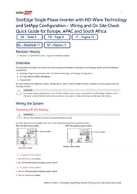 Notice SolarEdge SE3500HRWS00BNO4 Panneau solaire