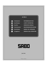 Notice SABO 45PRO V Escarificador