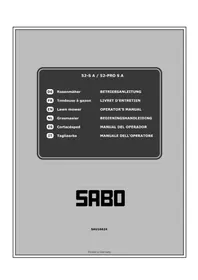 Notice SABO 52PRO S A Tondeuse à gazon