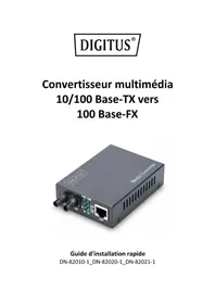 Notice Digitus DN820101 Convertisseur audio/vidéo