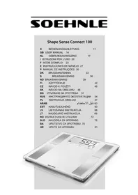 Notice SOEHNLE SHAPE SENSE CONNECT 100 Balance
