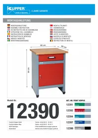 Notice Küpper 12397 Meuble d'atelier