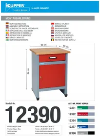 Notice Küpper 12392 Meuble d'atelier