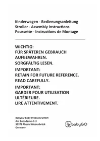 Notice BabyGO HALIME Kinderwagen