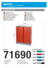 Notice Küpper 71692 Table de repassage