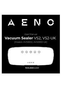 Notice AENO VS2 Macchine per confezionamento sottovuoto