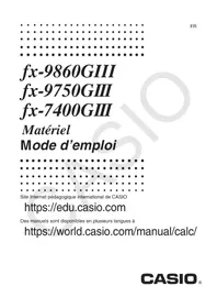 Notice CASIO FX9750GIII Calculatrice