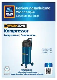 Notice Workzone WZAC 24250 Compressore