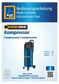 Notice Workzone WZAC 24150 Compressore