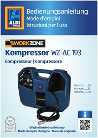 Notice Workzone WZAC 193 Compressore
