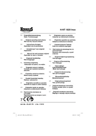 Notice Herkules HNT 1820 INOX Ryksuga