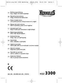 Notice Herkules KGZ 3300 Pila