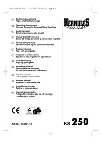 Notice Herkules KS 250 Pila