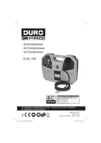 Notice DURO DAC 190 Compresseur