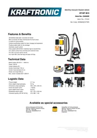 Notice Kraftronic KTNT 20 S Aspirateur