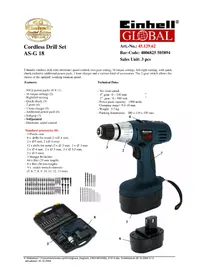 Notice Global ASG 18 Perceuse