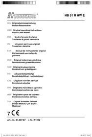 Notice Hurricane HB 51 R HW E Tondeuse à gazon