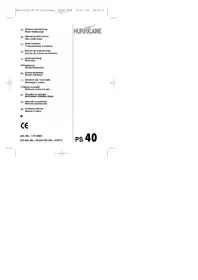 Notice Hurricane PS 40 Scie