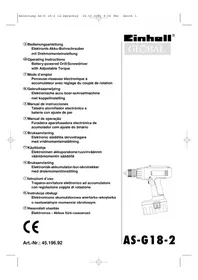 Notice Global ASG 182 Perceuse