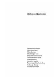 Notice Peach PL815 Machine à laminer