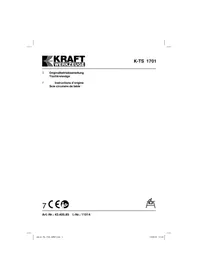Notice Kraft KTS 1701 Scie