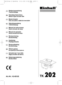 EINHELL TK 202 - Elektrisk såg