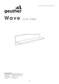 Notice Geuther WAVE 1196WR Étagère murale