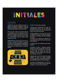Notice Dujardin INITIALES Jeu de société