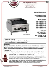 Notice Wells HDCB2430G Plaque de grill