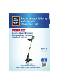 Notice Ferrex FERT 4501 Coupe-herbe