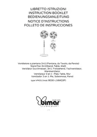 Notice Bimar VP431 Ventilatore