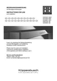 Notice Küppersbusch GWS3811.0 ED Komfyr