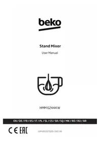 Notice BEKO HMM 62444 W Mixer vertical