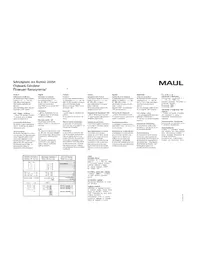 Notice MAUL A4 Calculatrice