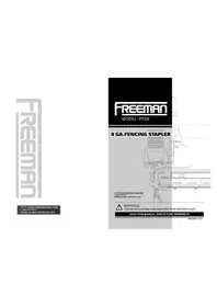 Notice Freeman PFS9 Compresseur