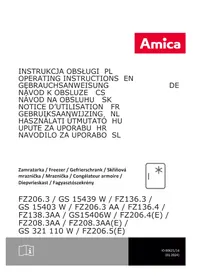 Notice AMICA GS 15406 W Congélateur