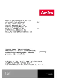 Notice AMICA WS 241 600 E Vyhrievané zásuvky a skrine