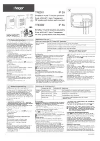 Notice HAGER TRE302 Interrupteur électrique