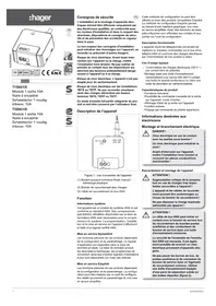 Notice HAGER TXB601B Module électronique