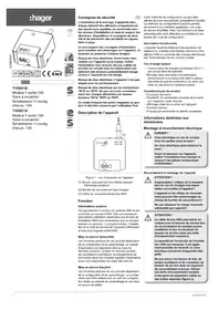 Notice HAGER TYB601B Module électronique