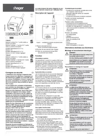 Notice HAGER TXB602F Module électronique