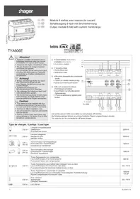 Notice HAGER TYA606E Module électronique