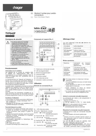 Notice HAGER TYF642F Module électronique