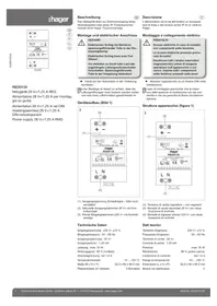 Notice HAGER RED013X Alimentation électrique