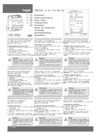 Notice HAGER TXA116 Module électronique