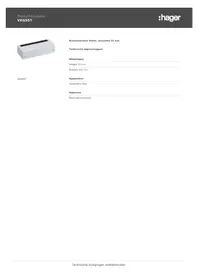 Notice HAGER VISION VKG55T Accessoire électrique