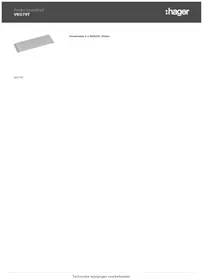 Notice HAGER VISION VKG79T Accessoire électrique