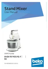 Notice BEKO HMM7424W Mixer vertical