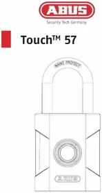 Notice ABUS TOUCH 57 Zamek