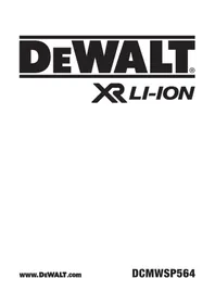 Notice DEWALT DCMWSP564 Tondeuse électrique